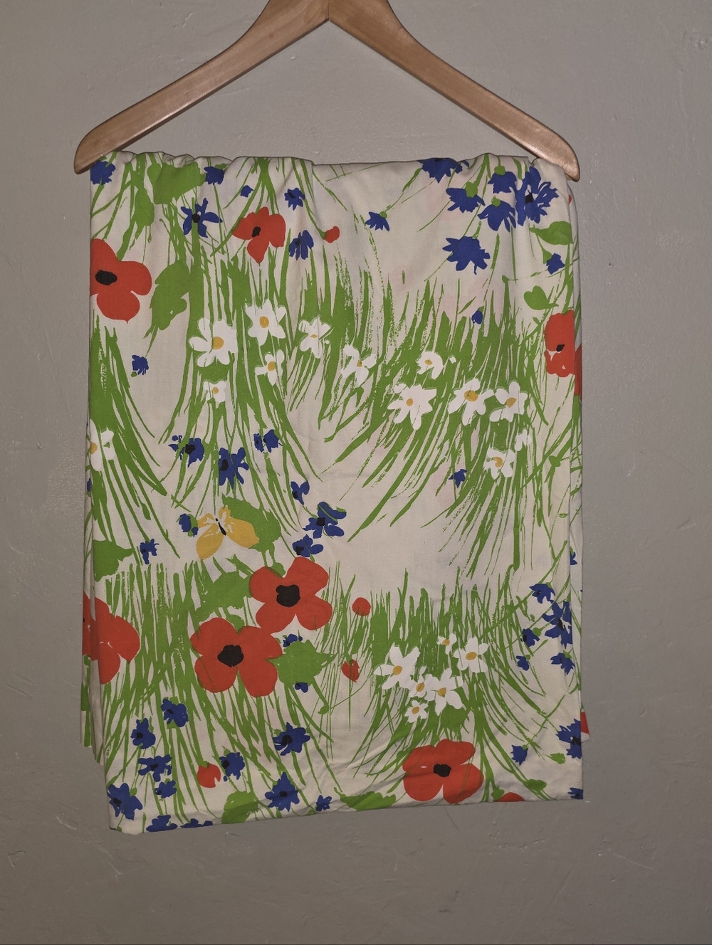 Vintage Tastemaker By Mohawk “Field Trip” Full Size Flat Sheet